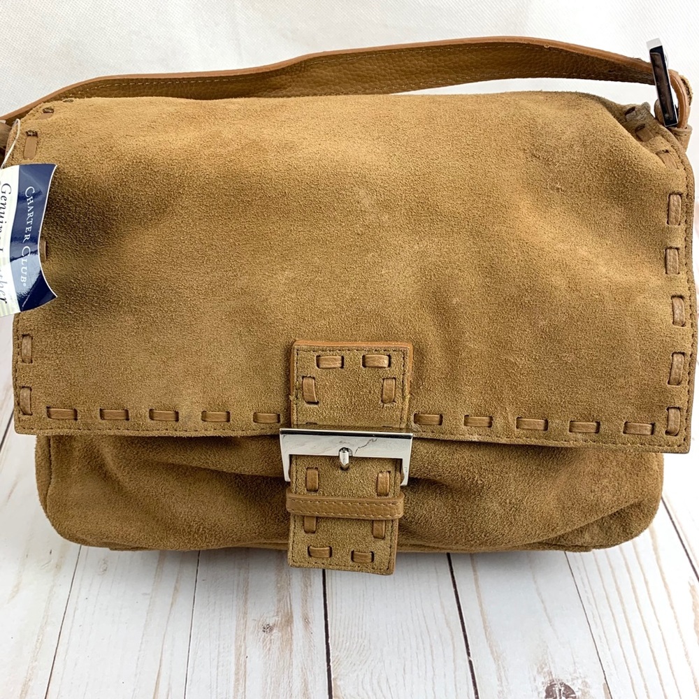 Charter Club Genuine Leather Handbag